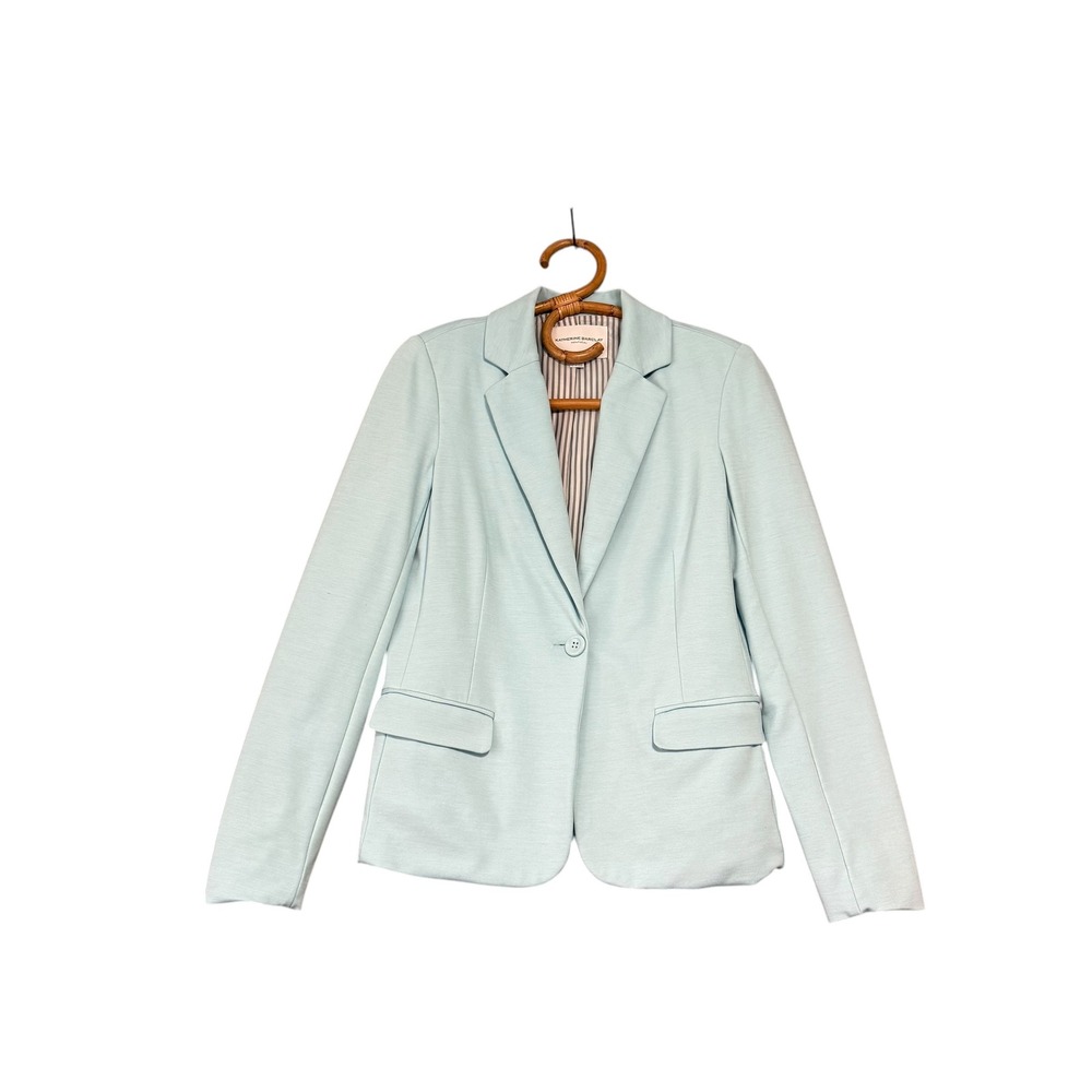Katherine Barclay | Minty Blue Single Button Blazer Stretch Size XS